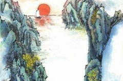 望天门山 李白,李白笔下的壮美长江与青山孤帆